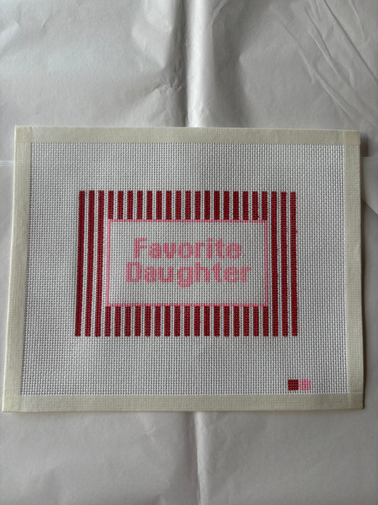 Favorite Daughter Needlepoint Canvas